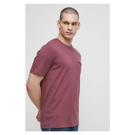 Bavlnené tričko Medicine fialová farba, jednofarebné