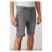 Trendyol Gray Slim Fit Denim Shorts