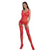 Passion ECO BS005 red - Bodystocking Farba: Červená