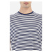 Tričko La Martina Man T-Shirt S/S Striped Jersey Modrá