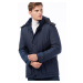 M8624 DEWBERRY MEN'S COAT-PLAIN NAVY BLUE