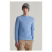 SVETER GANT COTTON MICRO TEXTURED C-NECK CLEAR SKY