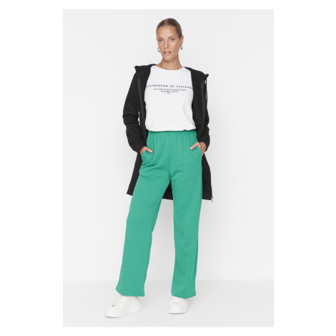 Trendyol Green Basic Thick Knitted Sweatpants