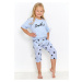 TARO Dievčenské pyžamo Chloe2904 ss31-sv.modrá