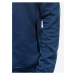 Modrá pánska mikina na zips bez kapucne Ombre Clothing