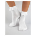Dievčenské ponožky s volánikom SB020 Biela - Noviti bílá