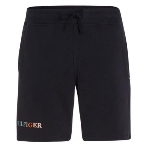 Tommy Hilfiger Krátke nohavice - CONTRAST STITCH SWEATSHORT modré