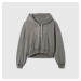 Mikina GAP Logo Pullover Hoodie Greenish Grey