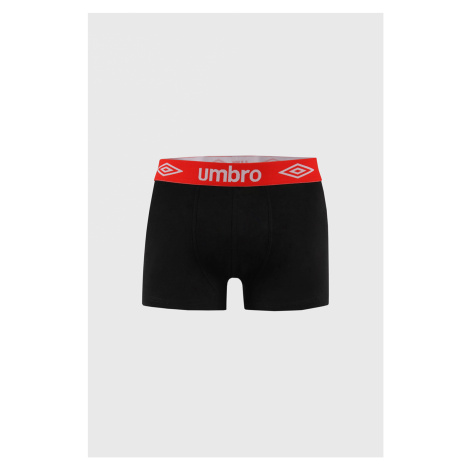 Čierne boxerky Umbro s červenou gumou