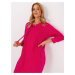 Sweatshirt dress made of fuchsia cotton