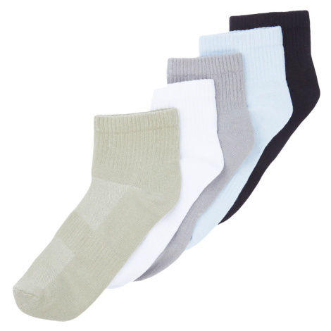 Trendyol 5-Pack Multi Color Cotton Summer Booties-Short-Above Ankle Socks