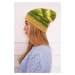 Fleecová čiapka Klaudia K255 neon green+yellow UNI