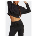 Adidas Mikina Lounge Fleece Sweatshirt HZ4379 Čierna Loose Fit