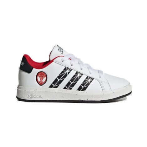 Juniorská rekreačná obuv ADIDAS Grand Court X Marvel Spider-man white core black scarlet