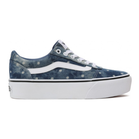 Chlapčenská rekreačná obuv VANS WM Ward Platform (Denim Dots) moonlight blue white