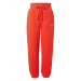 Nike Sportswear Nohavice 'Phoenix Fleece'  jasne červená / biela