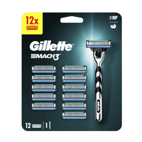 GILLETTE Mach3 manuálny holiaci strojček + náhradné hlavice set