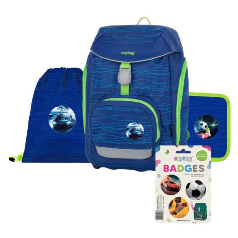 Oxybag SHERPY BLUE Školský set, modrá, veľkosť