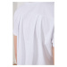 Trendyol White V Collar Crop Knitted T-Shirt