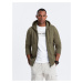 Ombre BASIC men's cotton stretch sweatshirt - olive