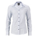 James & Nicholson Dámska luxusná košeľa Dots JN673 - Biela / svetlomodrá