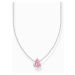 Thomas Sabo KE2213-051-9-L45V Silver necklace with pink heart pendant