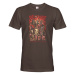 Pánské tričko s potiskem kapely Slipknot  - parádní tričko s potiskem známé hudební skupiny.