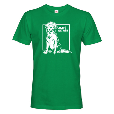 Pánské tričko pre milovníkov psov  Zlatý retriever - darček pre psíčkarov