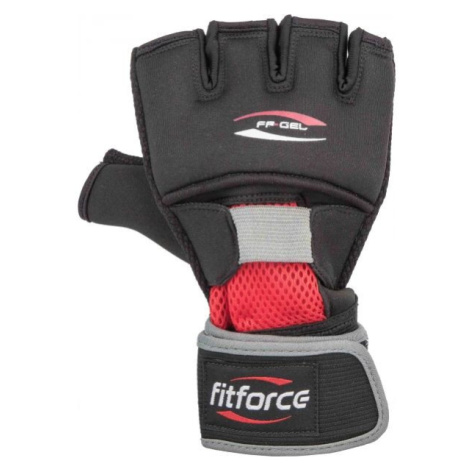 Fitforce GEL GLOVES Gélové bandáže, čierna, veľkosť