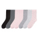 pepperts!® Dievčenské ponožky, 7 párov (ružová/sivá/čierna)