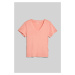 TRIČKO GANT REG SUNFADED SS V-NECK T-SHIRT PEACHY PINK