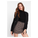 Trendyol Beige Weave Zippered Mini Skirt