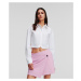 Košeľa Karl Lagerfeld Crop Poplin Shirt White