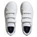 Detská rekreačná obuv ADIDAS Advantage Court K cloud white core black silver metallic