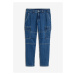 Strečové džínsy s kapsáčami Loose Fit s recyklovanou bavlnou, rovné