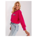 FUCHSIOVÁ CROP TOP MIKINA RV-BZ-8156.85-FUCHSIA