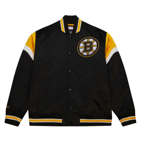 Boston Bruins pánska bunda NHL Heavyweight Satin Jacket Mitchell & Ness