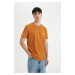 DEFACTO Slim Fit Crew Neck Printed Short Sleeve T-Shirt