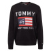 Tommy Jeans Sveter  červená / čierna / biela