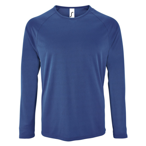 SOĽS Sporty Lsl Pánske funkčné tričko dlhý rukáv SL02071 Royal blue