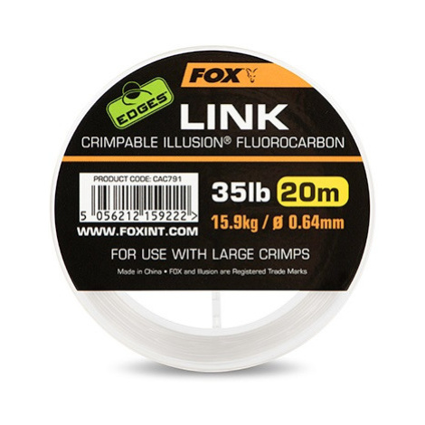 Fox fluorocarbon edges link illusion číry 20 m - 0,64 mm 35 lb