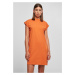 Women's Turtle Extended Shoulder Dress - Orange