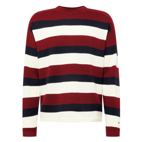 TOMMY HILFIGER Sveter  námornícka modrá / červená / biela