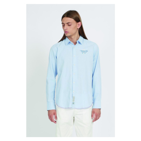 Košeľa La Martina Man Shirts L/S Oxford Modrá
