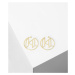 Šperk Karl Lagerfeld K/Monogram Hoop Earrings Žltá