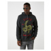 Koton Snake Printed Hooded Sweatshirt Raising