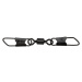 Dam obratlík s karabinkou detek double link swivel 10 ks size - 12