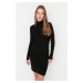 Trendyol Black Mini Knitted Bodycon Dress