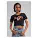 Peaches Cropped Tee Black