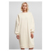 Women's Organic Oversized Midi Dress with White Sand Neckline